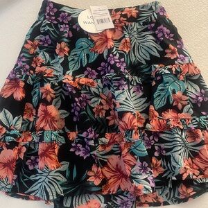 Lost + Wander Tropical Floral Skirt